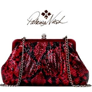 Patricia Nash Ealing Frame Italian Python Bag